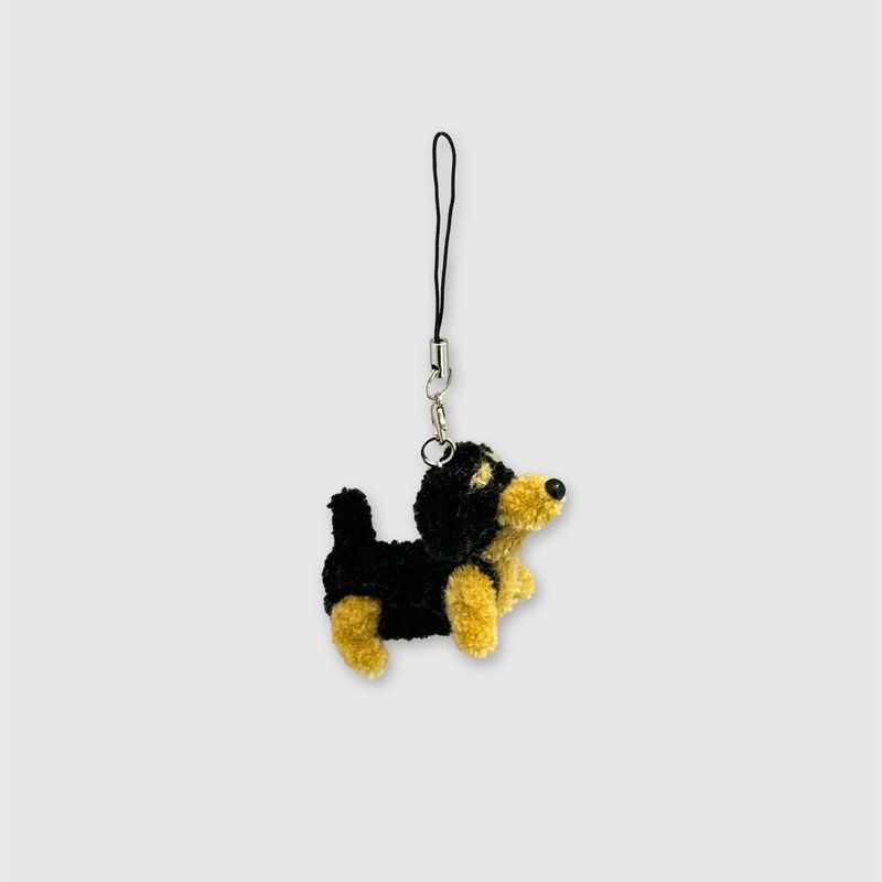 [made] dachshund keyring s size