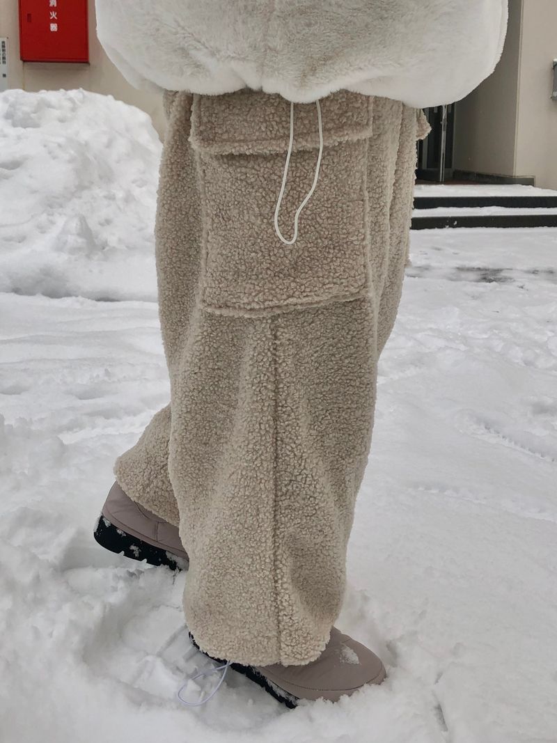 Ken & Mary fleece set up cargo pants