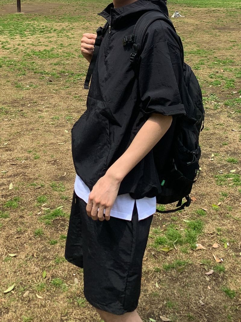 Terry Anorak Nylon Hooded Setup