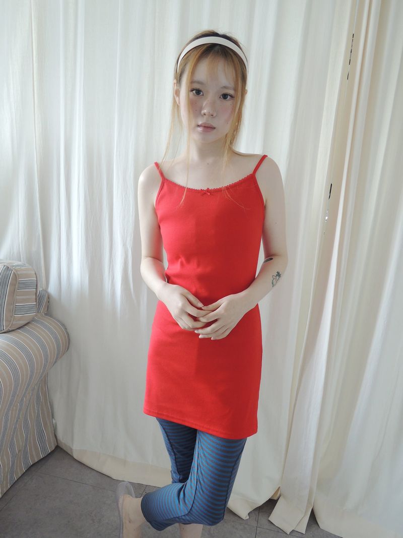 NUPHLO(ニューフロー)の「NUKA RIBBON LONG CAMI DRESS(Dresses)」