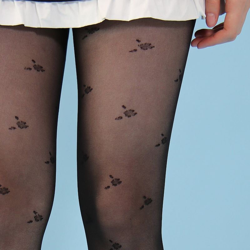 onnitella（オニテラ）の「petie rose tights (black)（Fashion Accessories）」