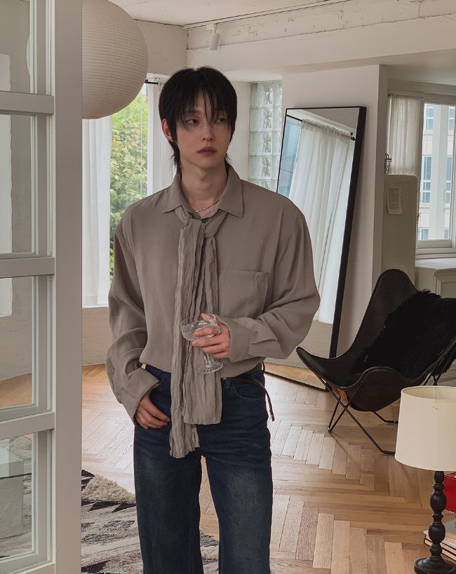 Sailor Silky Pocket Overshirt