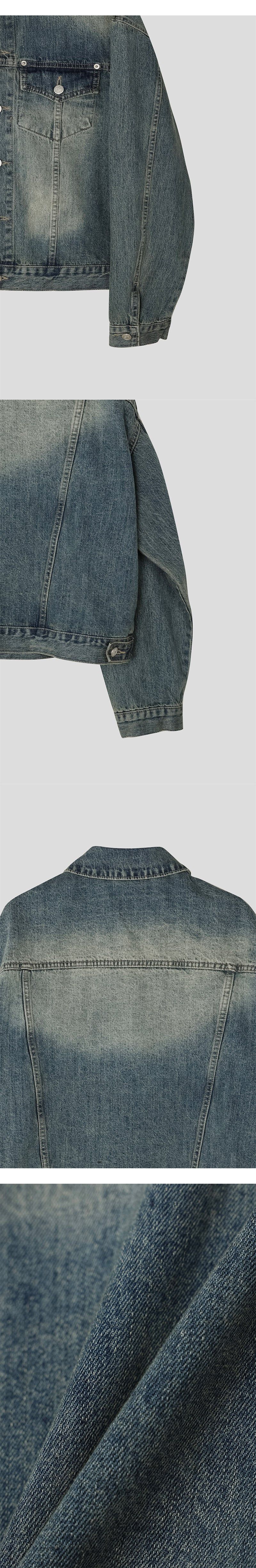 [S/S] Bulky western crop denim jacket(2color)