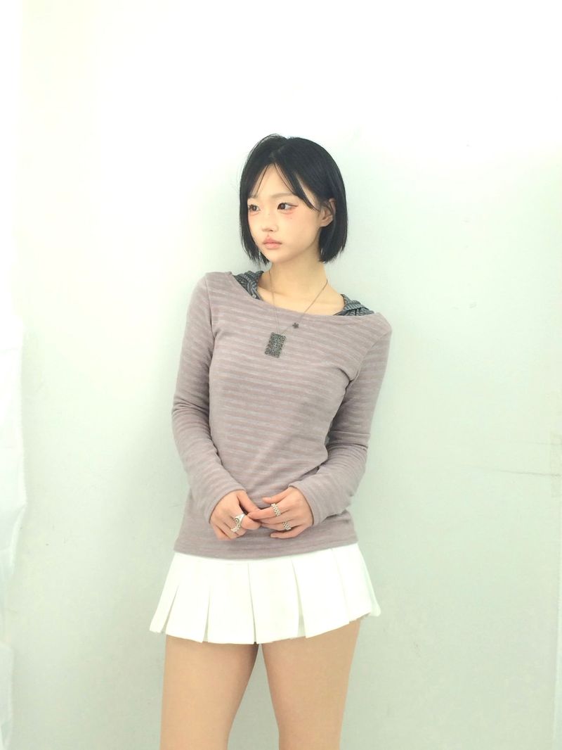 Basic Pleated Miniskirt
