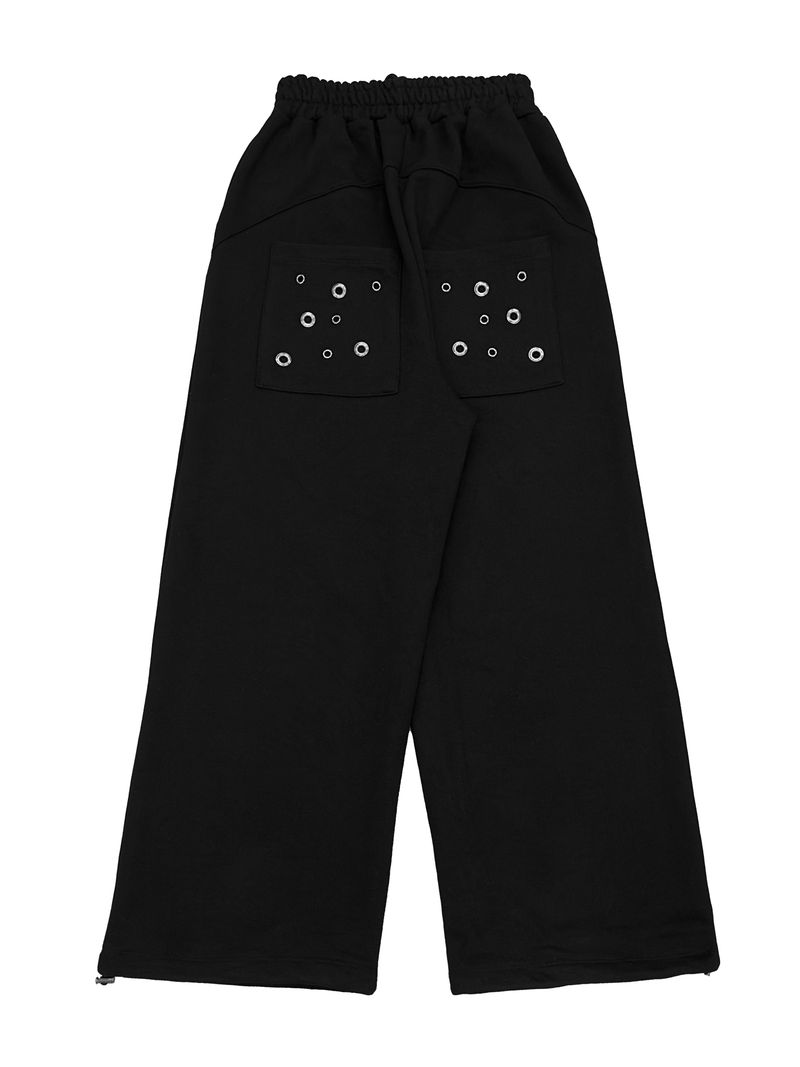 eyelet punching wide pants (2color)