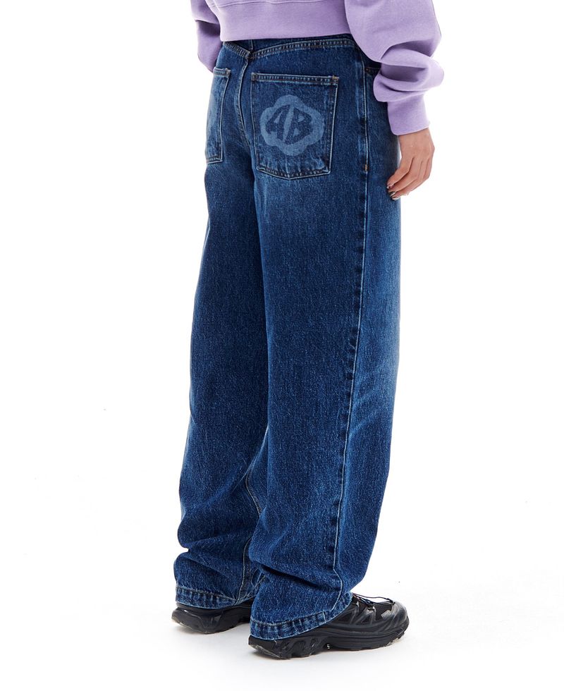 RED MOSS LOGO DENIM PANTS (BLUE)