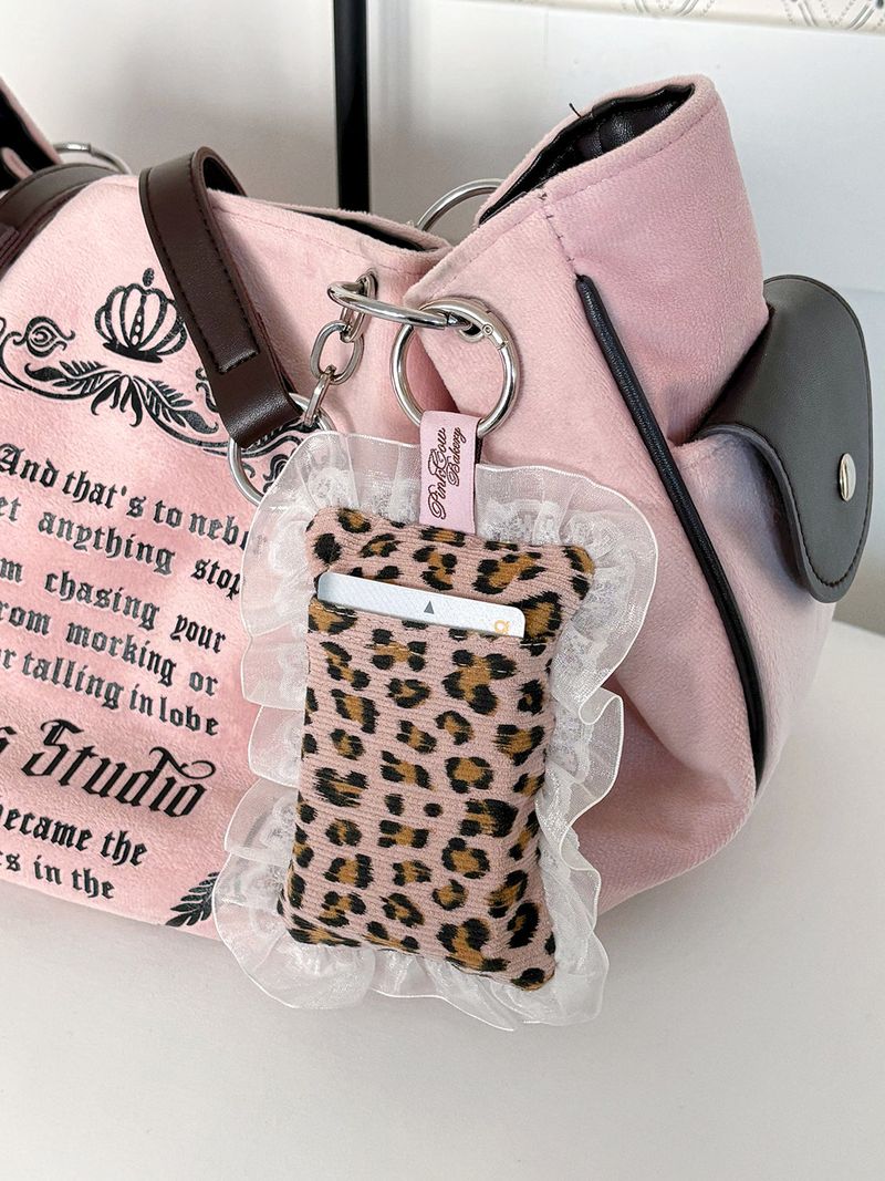 【MADE】 KIRA pocket pillow (leopard/pink)