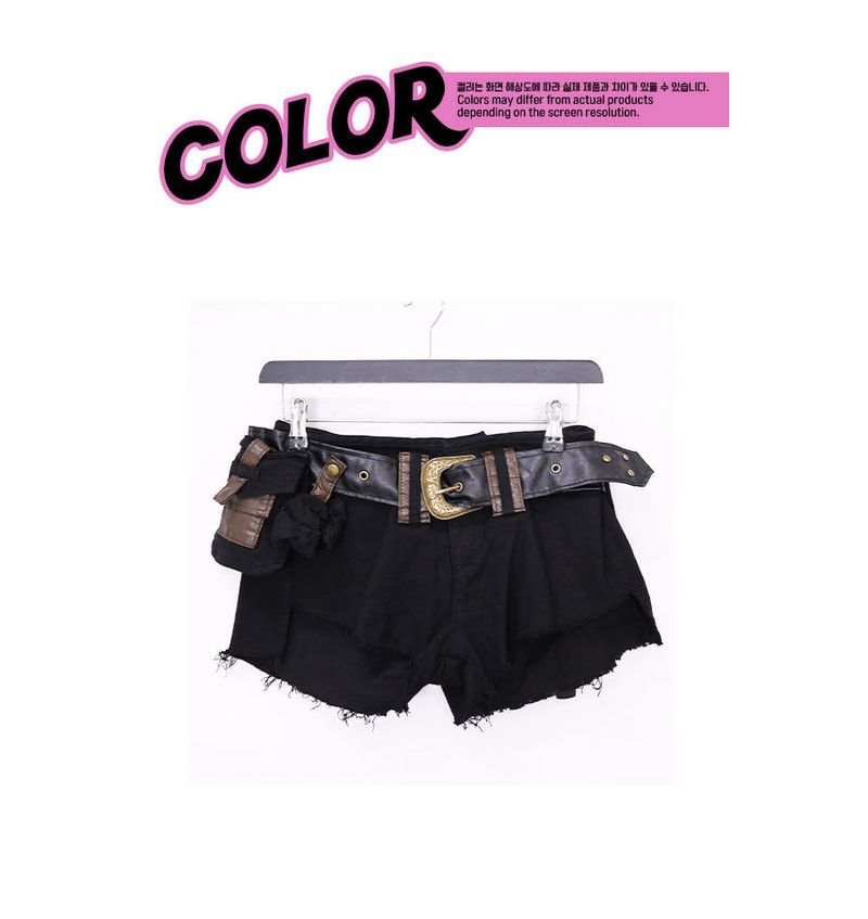 hit pocket belt shorts
