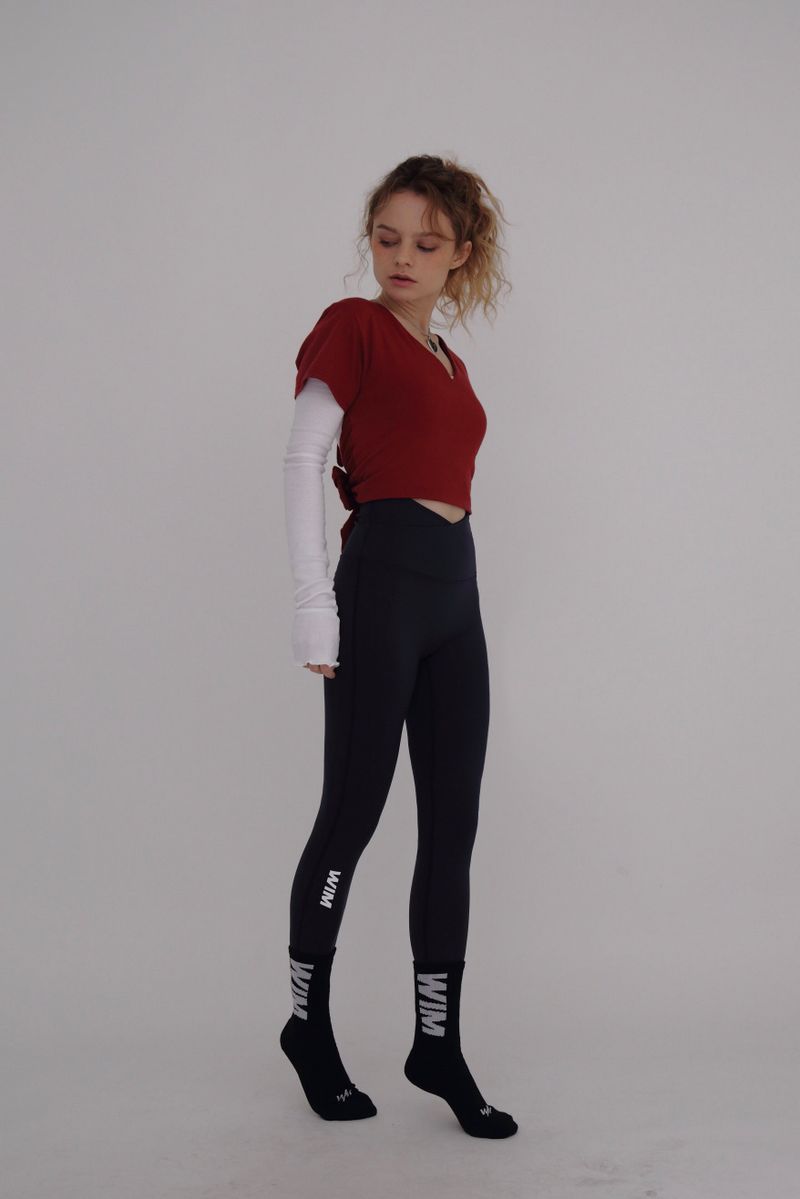 DOUBLELAP LEGGINGS- navy