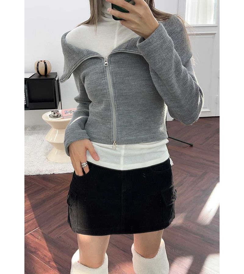 CORDUROY CARGO SKIRT