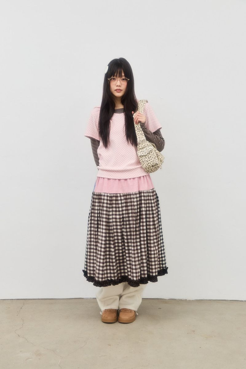 SHAKIRI(シャキリ)の「BROWNIE GINGHAM CHECK SKIRT (MULTI)(Skirts)」
