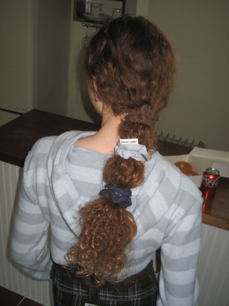 [3 set] Pommy Berry Scrunchie (Blue)