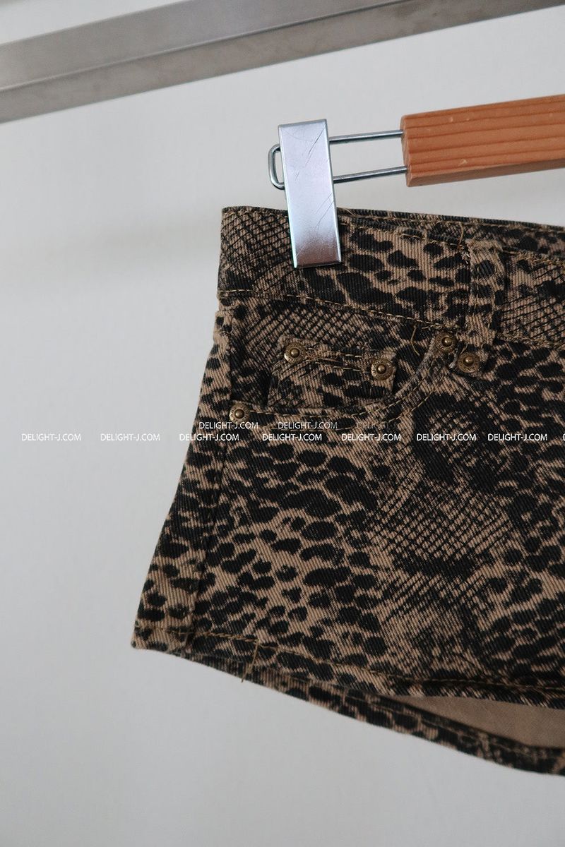Snake Skin Micro Shorts