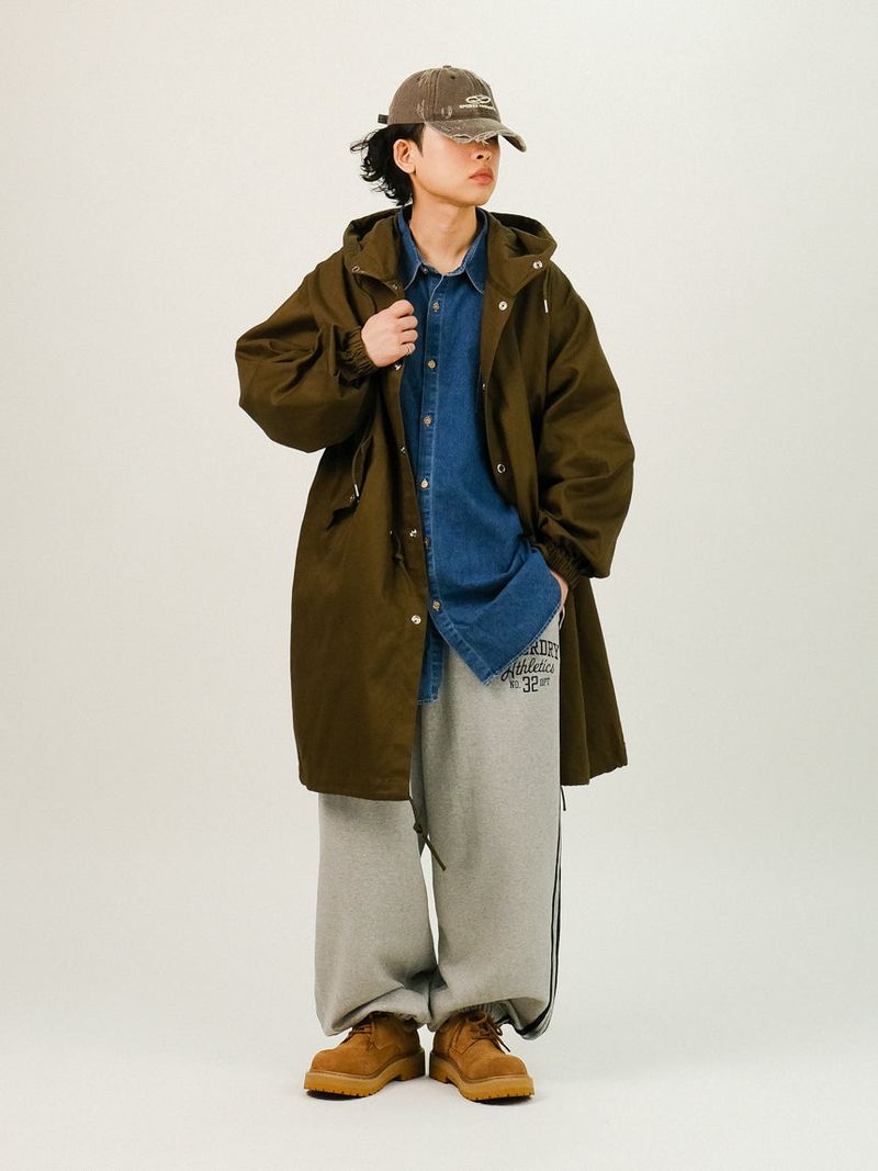 LAB Overfit Hood Fishtail Field Jacket