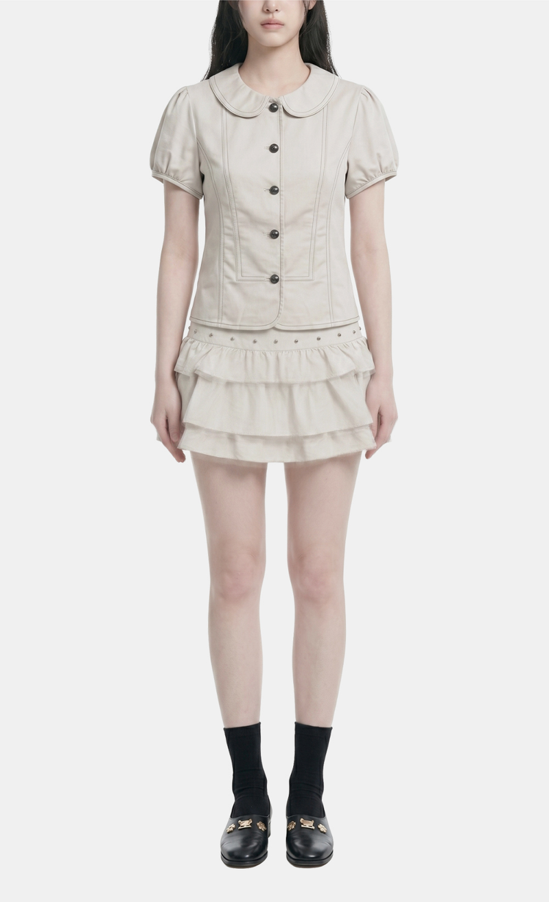 Mave Puff Sleeve Skirt Set