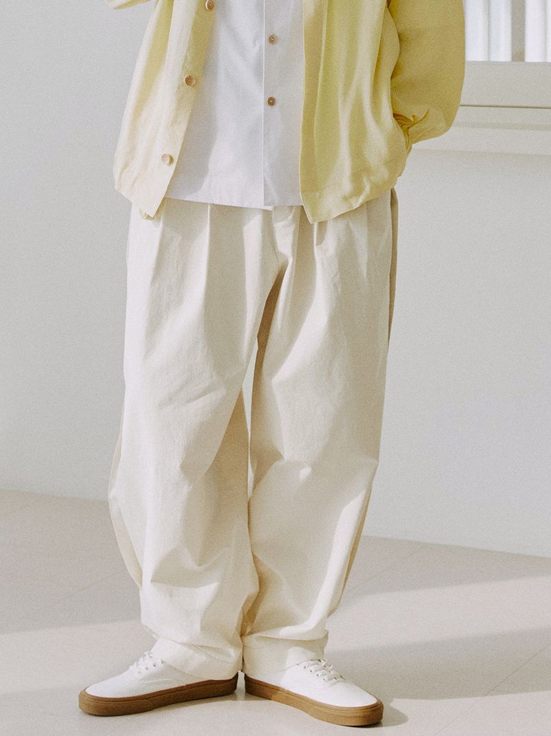 malen（マレン）の「unisex side balloon pants cream（Pants）」