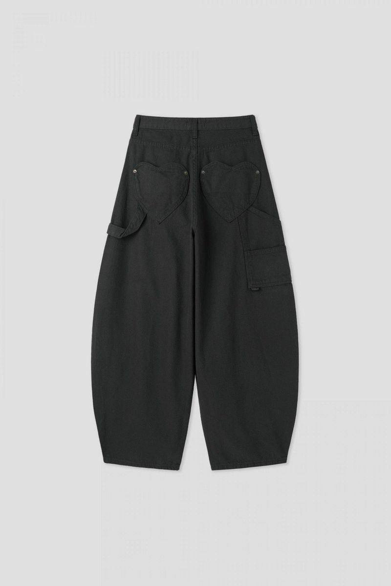 Lovey Heart Cargo Wide Pants (3c)