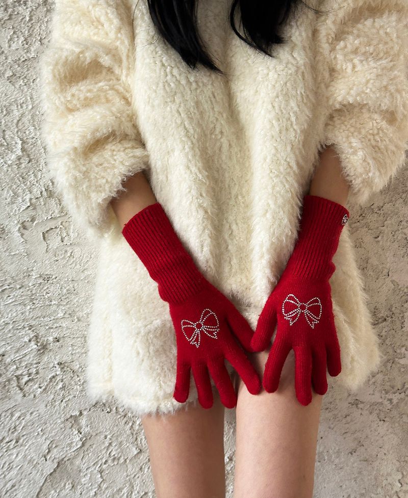 Jewelry Ribbon Long Gloves