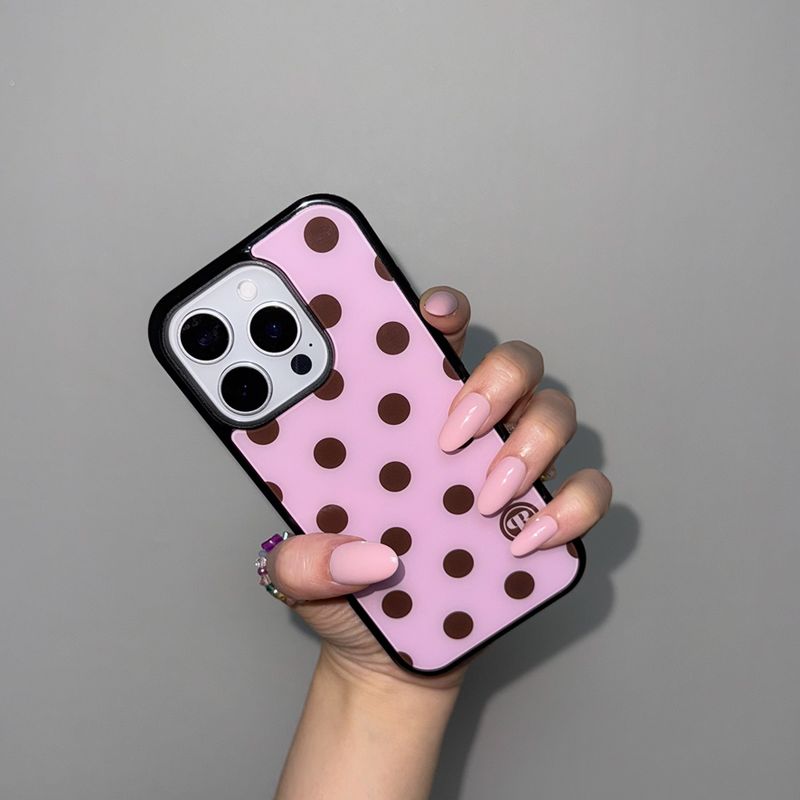 [MADE] m dot. (strawberry chcoco) glass bumper iPhone case