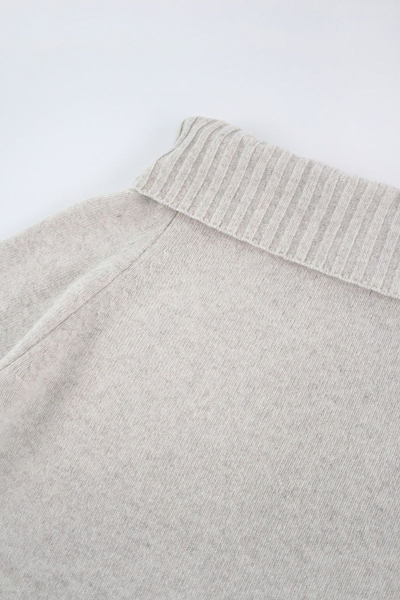 Lissom off-shoulder knit_oatmeal