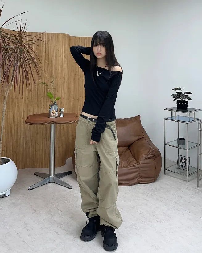 Moden Vintage Washed Cargo Pants