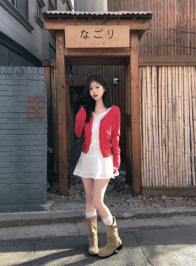 Shirring Buckle Middle Boots (2color)