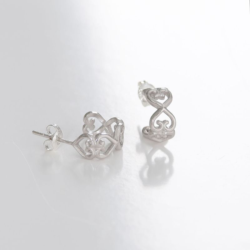 Heart lace earring