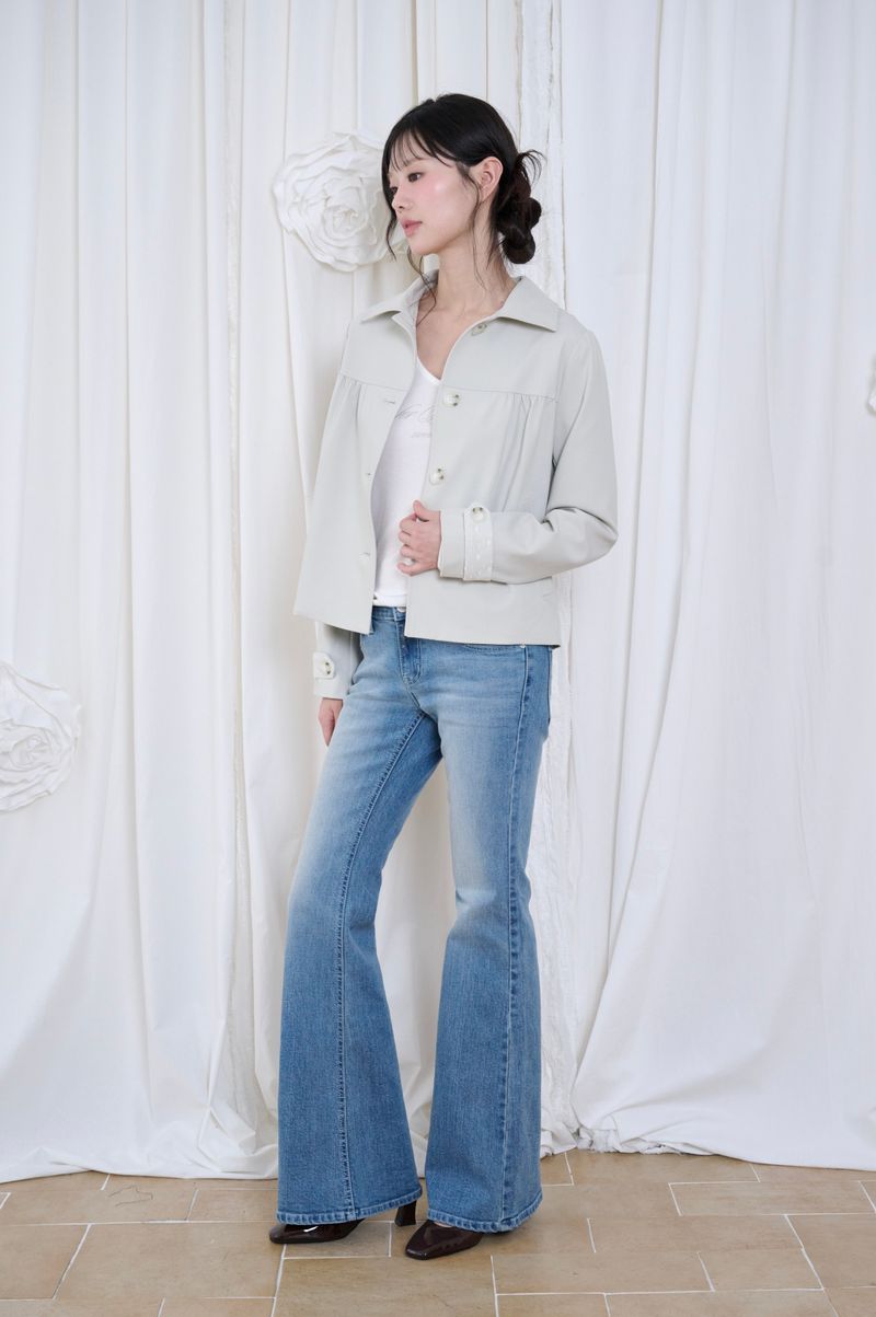 Sophie Shirred Trench Jacket (2 colors)