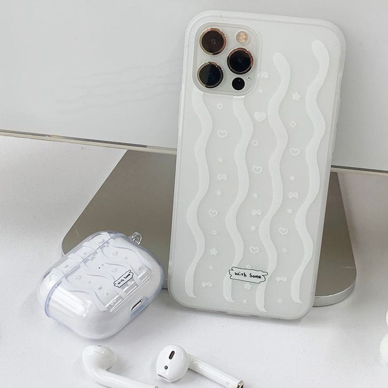 Kong Wave White AirPods Case_Jelly