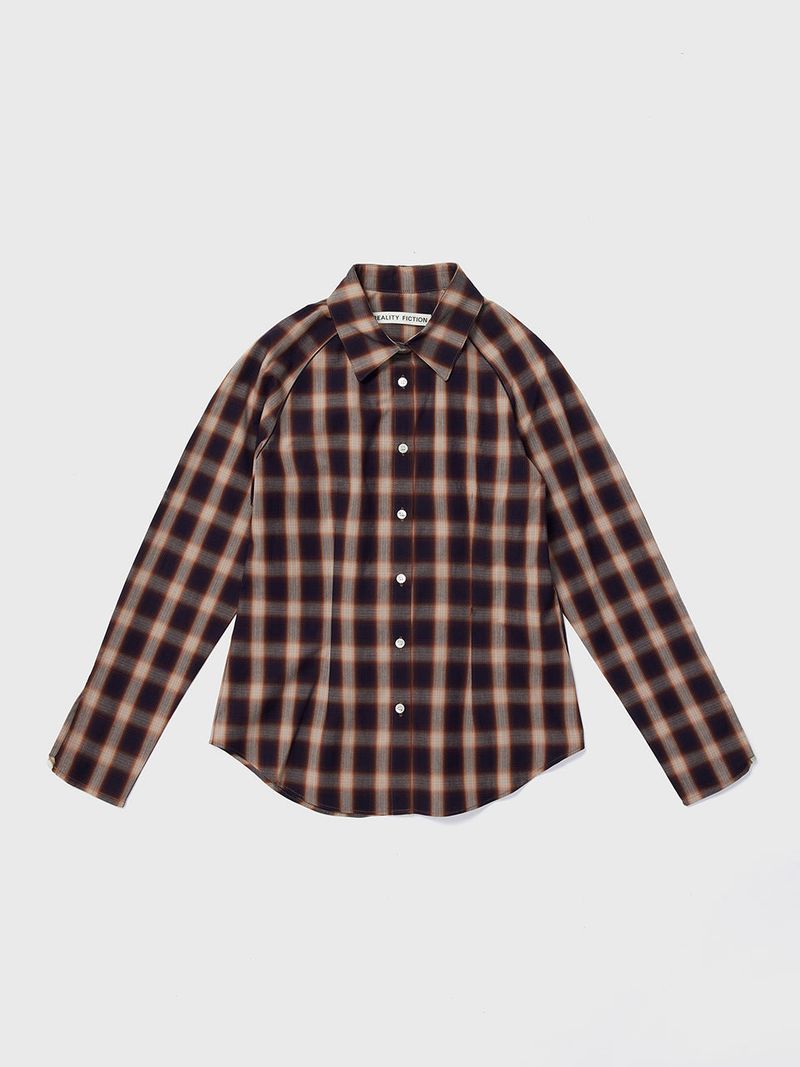 REALITY FICTION(リアリティーフィクション)の「Curvy Line Shirt Brown(Tops)」