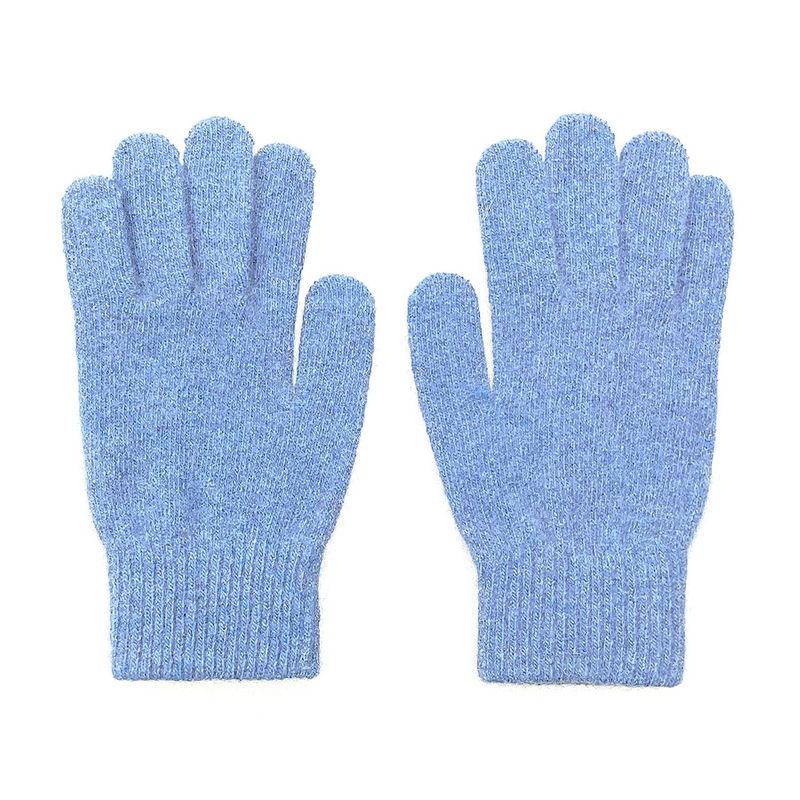 Ribbon Wool Gloves [Snow Blue]