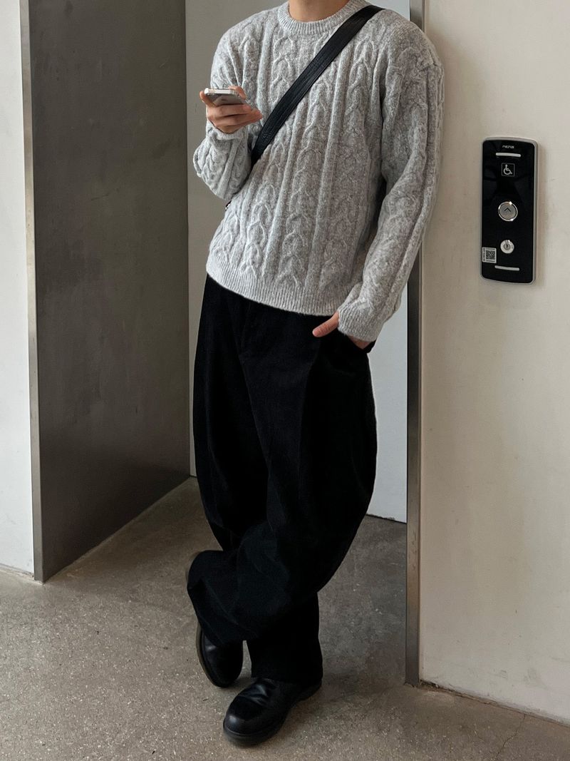 Cropped Cable Warm Knit (6 Colors)