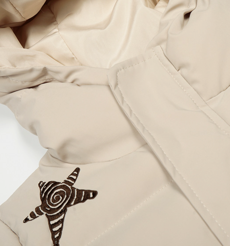 Energetic Star Crop Padded Jumper