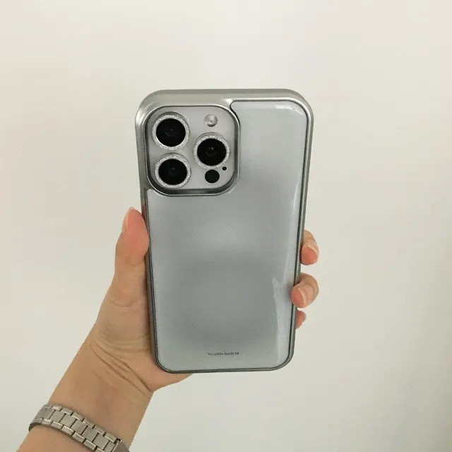 Fog gray silver epoxy case
