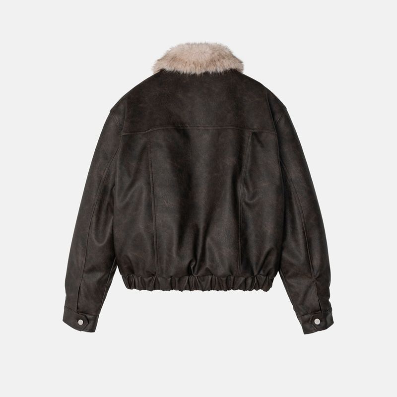Dept Fur Leather Jacket (3color)