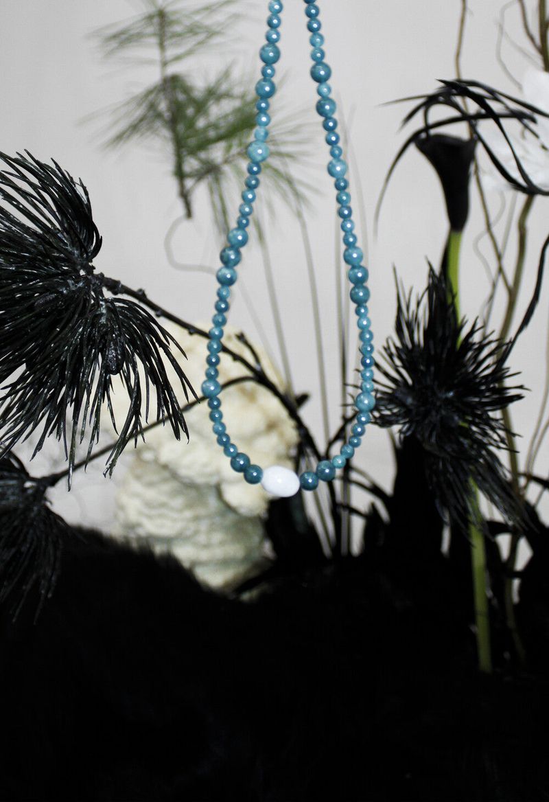 歲寒松柏 Oksurl ( 玉雪) necklace