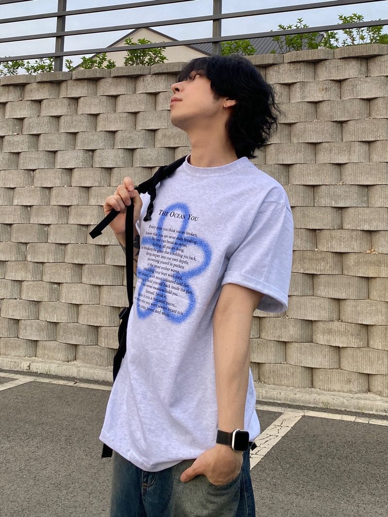 Clover lettering short sleeve T 4C