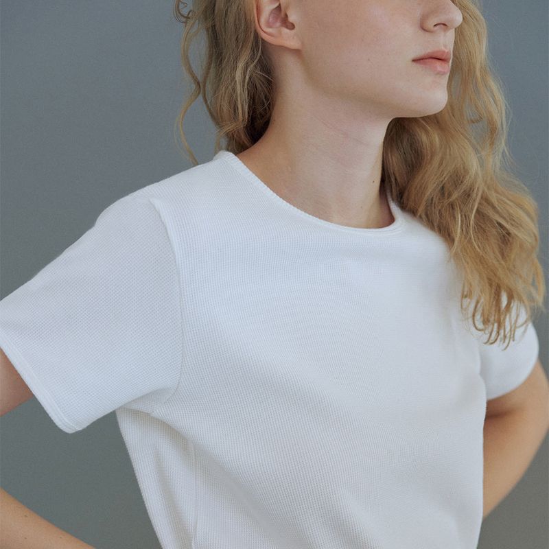 Waffle half t-shirt