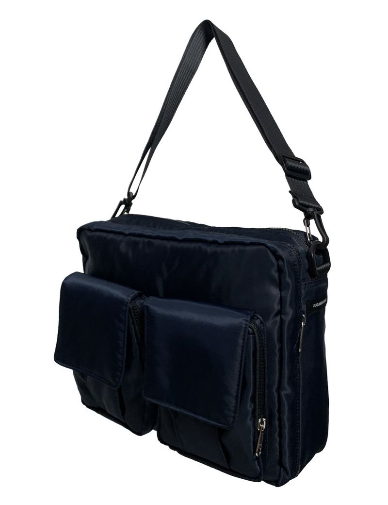 Padded Cargo Pocket Cross Bag (Navy)