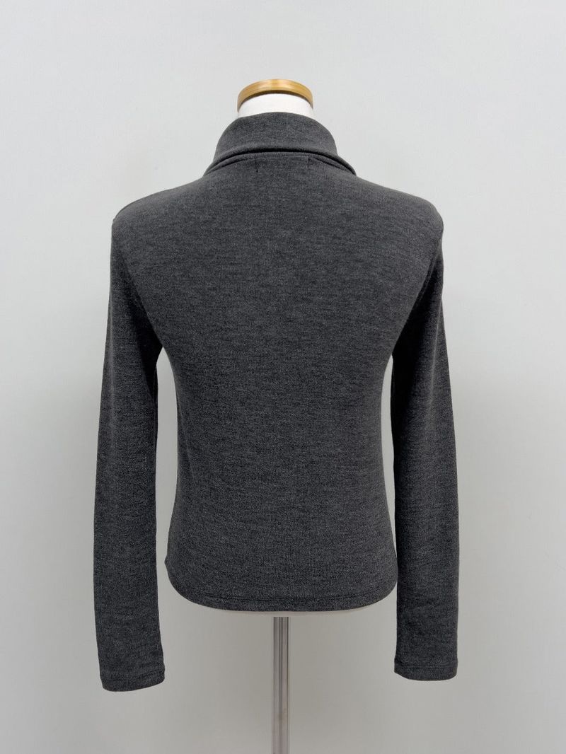 Rivet High Neck Slim Fit T-Shirt