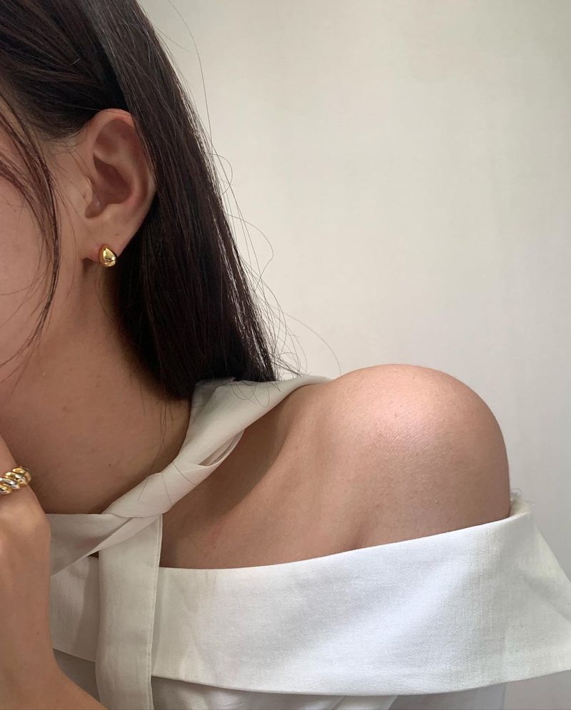 (silver925) Tears earrings *gold