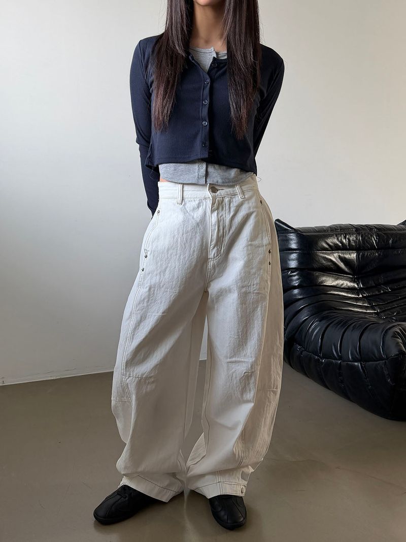 Two tone layered cardigan(4color)