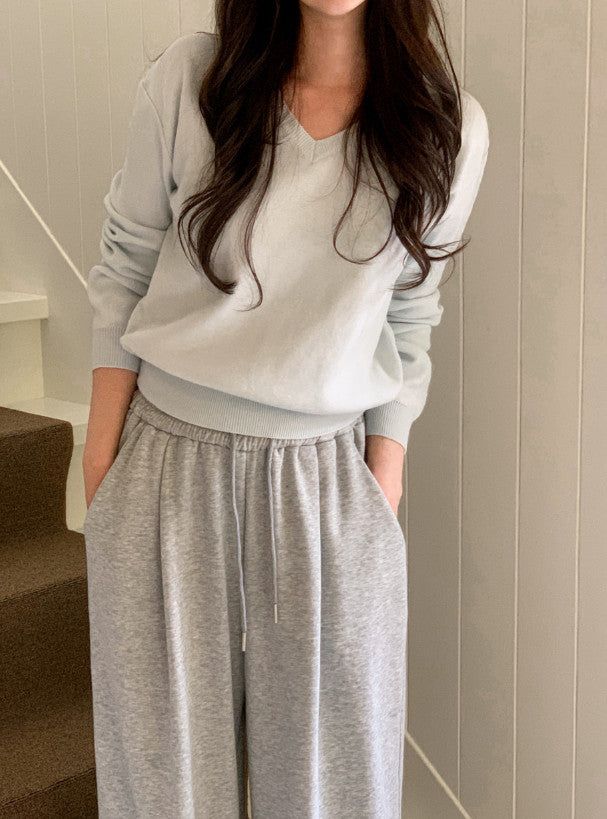 SHOPPERLAND(ショッパーランド)の「FM Daily Basic V-neck Knit (10color)(Tops)」