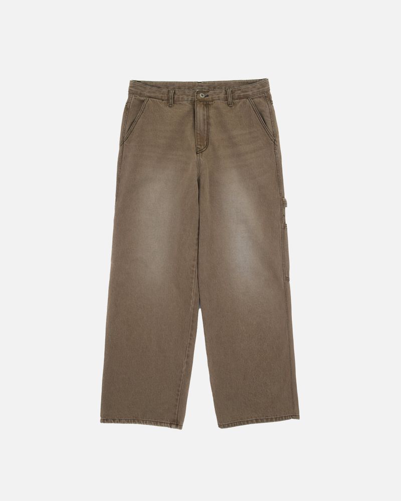 Dying patch carpenter denim