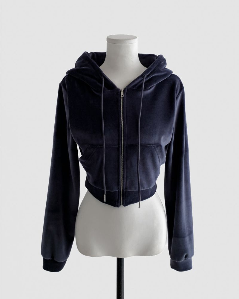 nini velvet crop hood JP