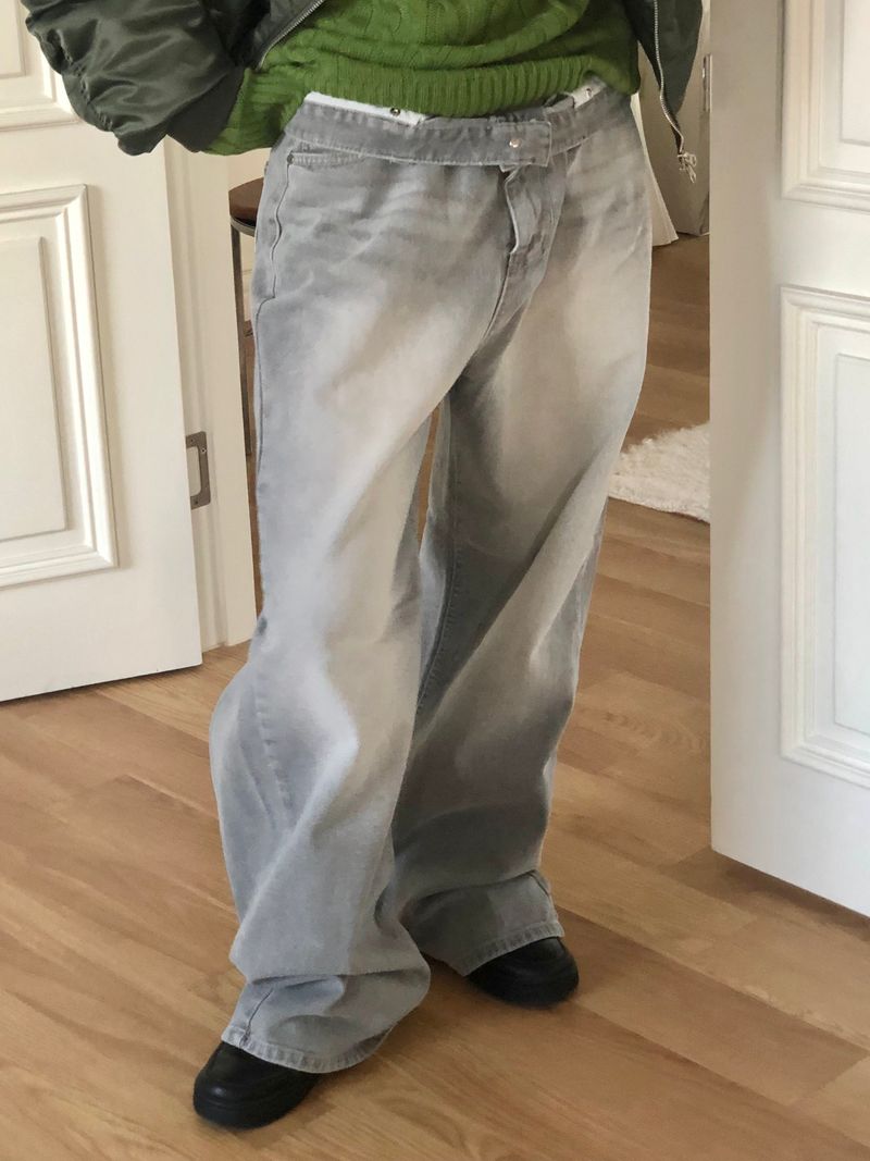 Canis gray denim pants