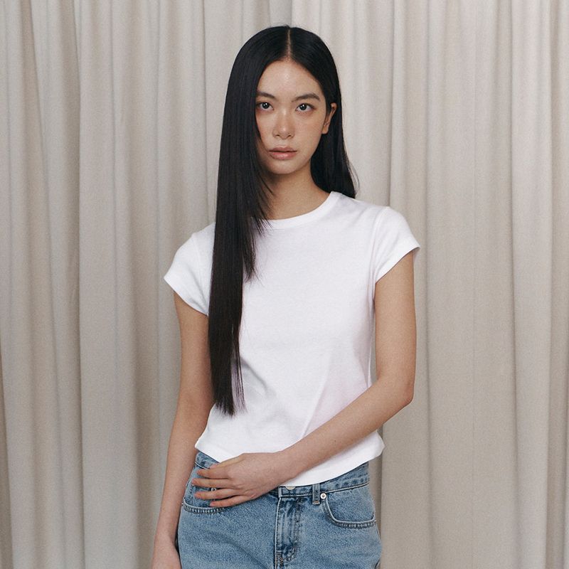 Curetty(キュリティ)の「C 90S LINE BASIC T-SHIRT_WHITE(Tops)」