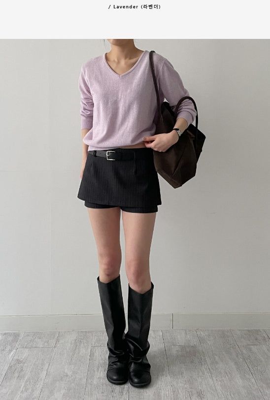 INCHANT ME(インチャントミー)の「Cashmere V-Neck Standard Knit(Tops)」