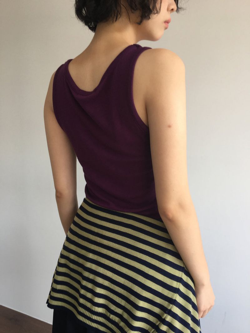 Silk Wool Crewneck Sleeveless (5color)
