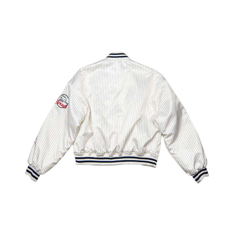 P LOGO BOMBER - IVORY